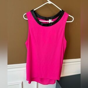 Bellatrix Women’s Pink Sleeveless Tank Top Blouse Size M Cocktail Career